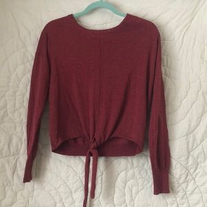 Hippie Rose tie-front sweater, M